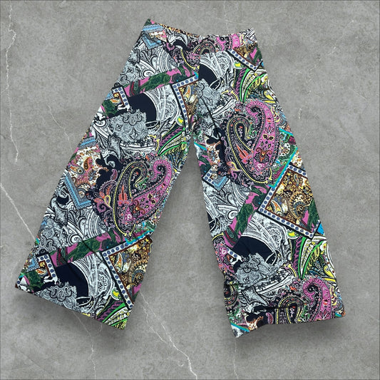 Lauren Ralph Lauren Paisley Wide Leg Pants (M)