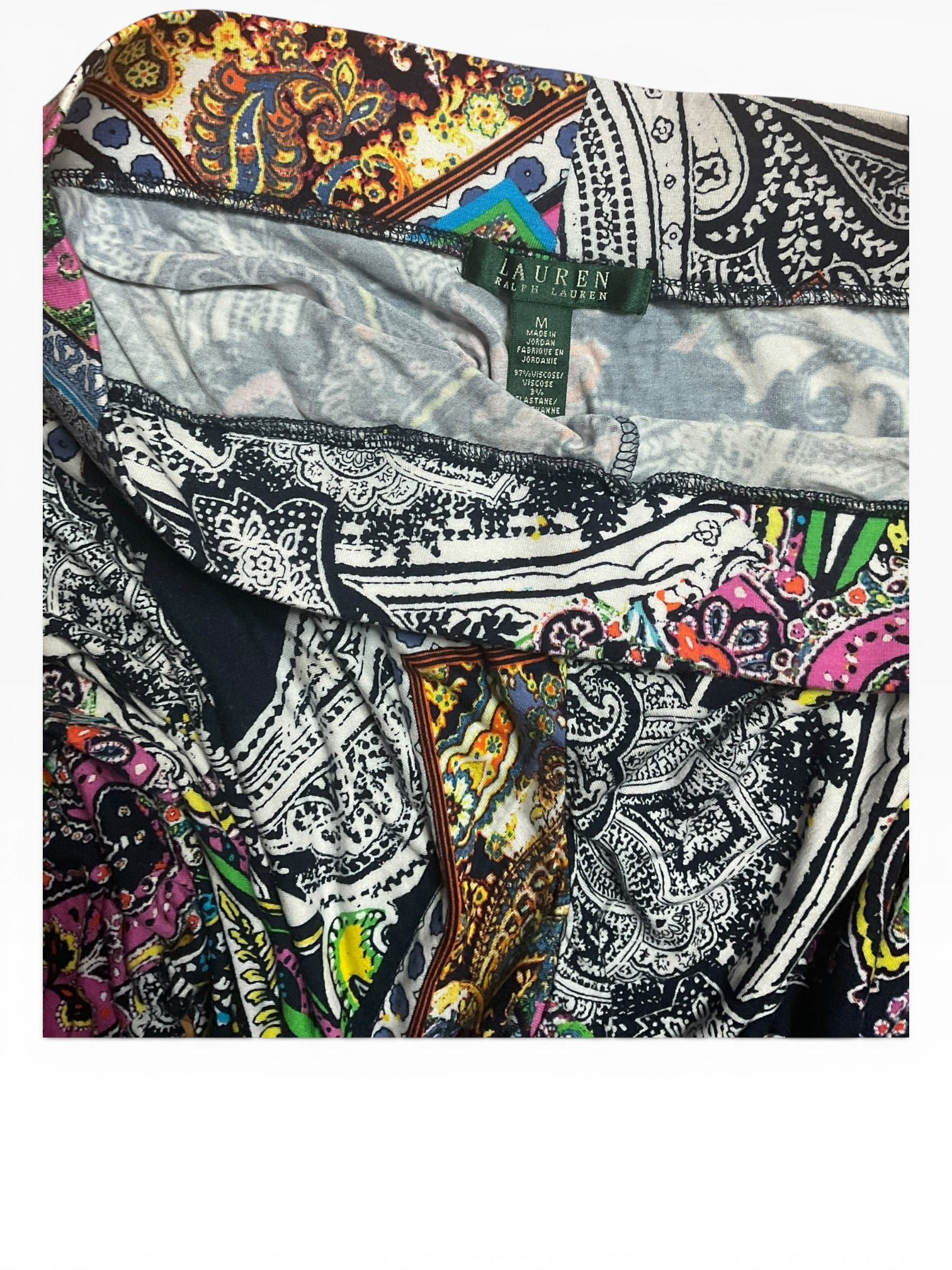 Lauren Ralph Lauren Paisley Wide Leg Pants (M)