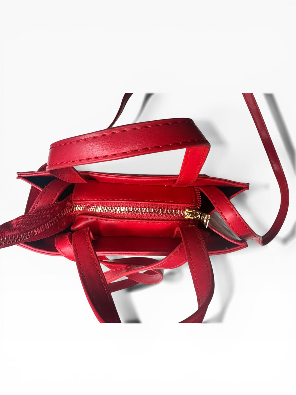Small Red Telfar Shopping Bag