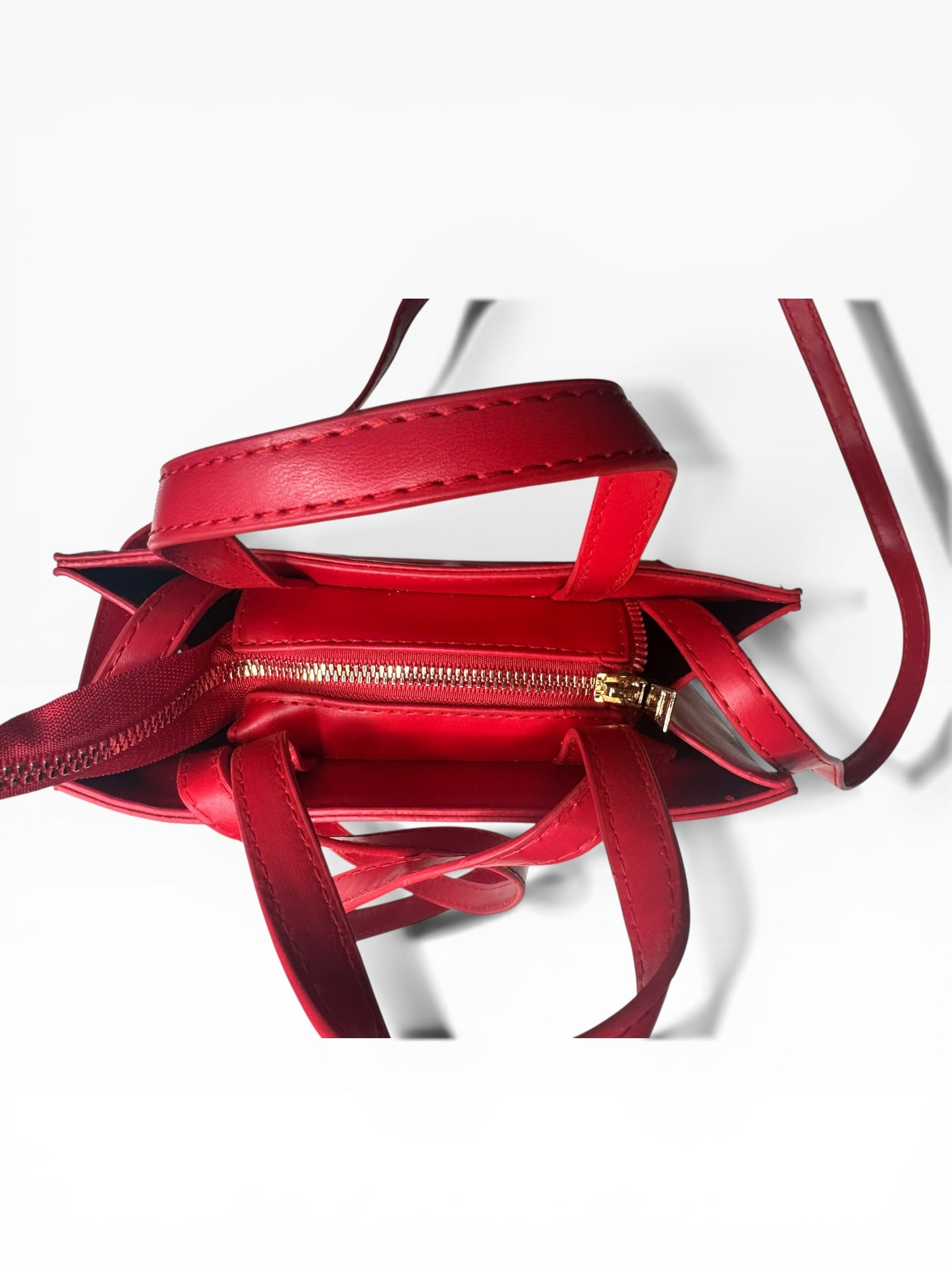 Small Red Telfar Shopping Bag