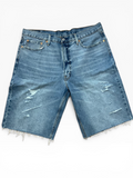 Levi 501 Distress Denim Cut off Shorts (38)
