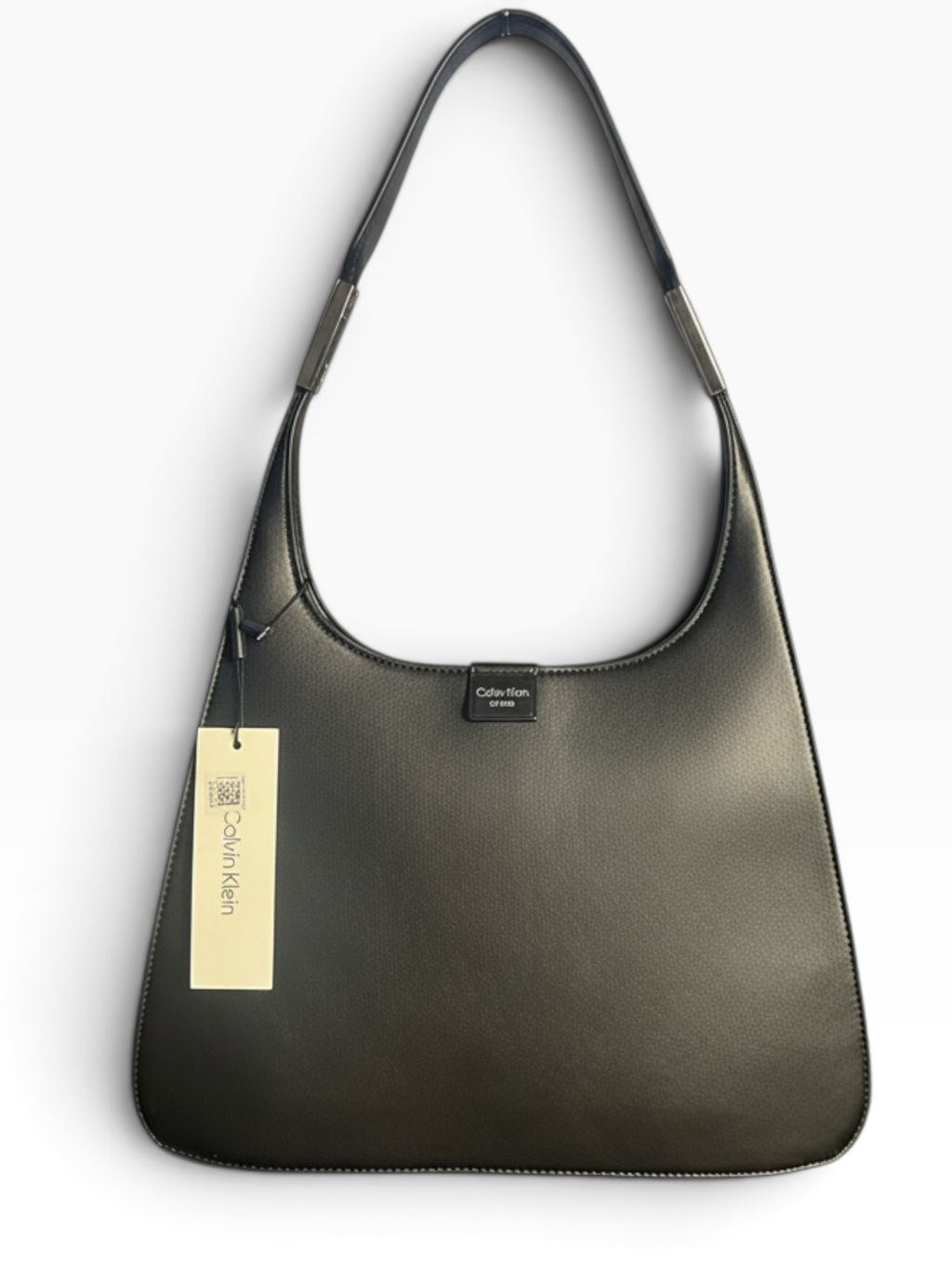 Calvin Klein Black Structured Hobo Bag