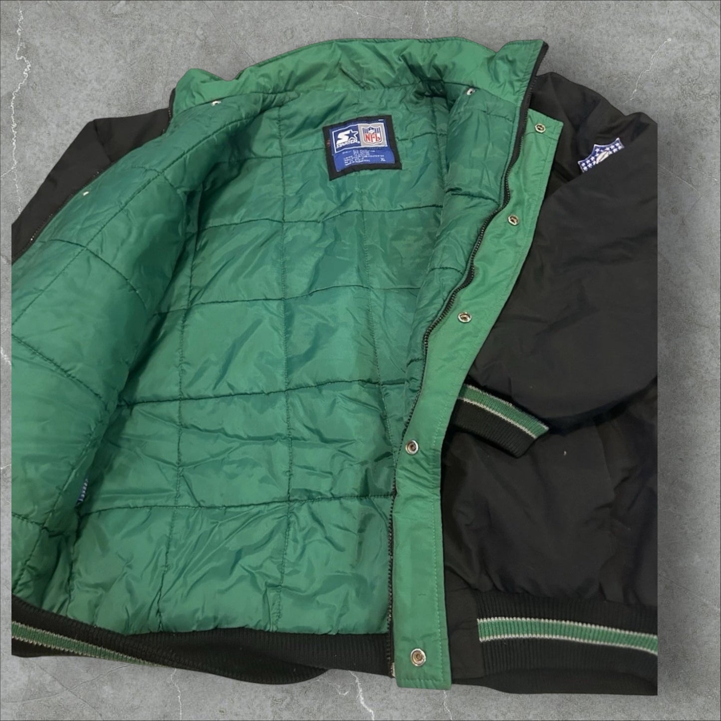 Starter New York Jets Puffer Jacket NFL Parka (XL)