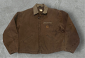 Carhartt Brown Flannel Lined Detroit Jacket (XL)