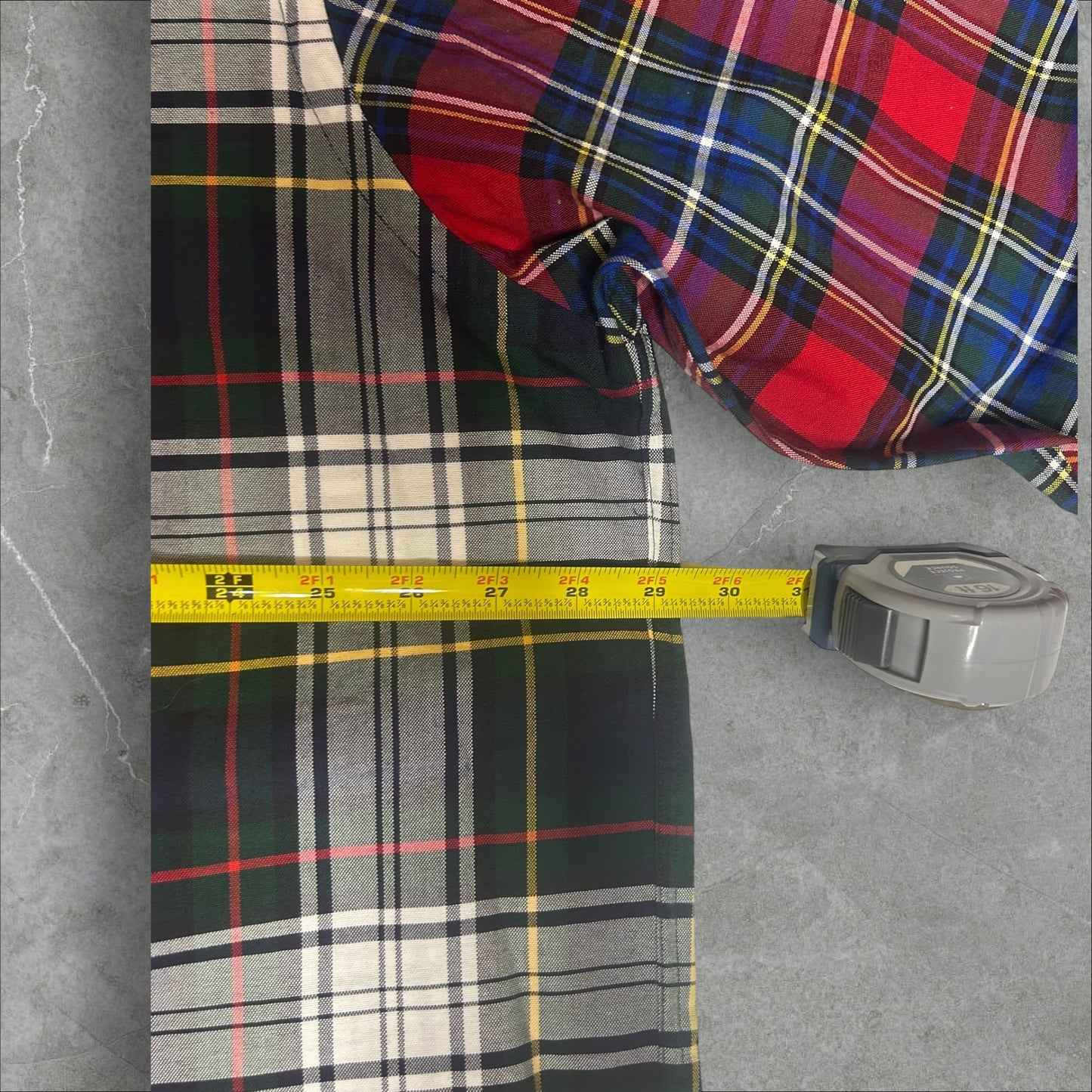 Polo Ralph Lauren Plaid Classic Fit Quarter Button(2XB)
