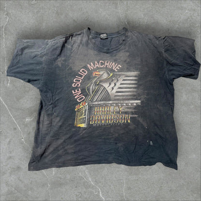 Vintage Harley Davidson Motorcycle Graphic Tee (XXL)