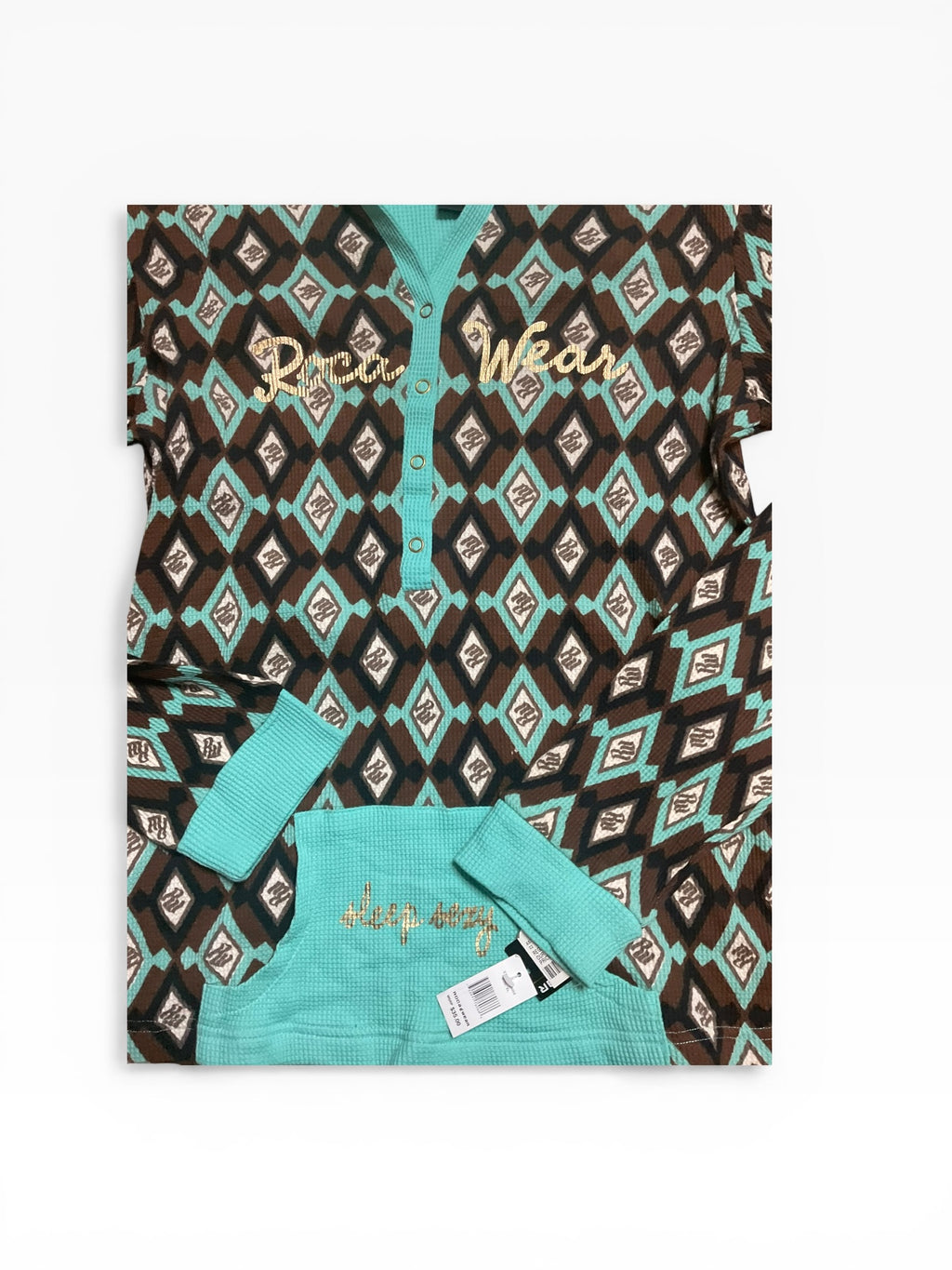 Vintage y2k Rocawesr Thermal Hoodie (women's XL)