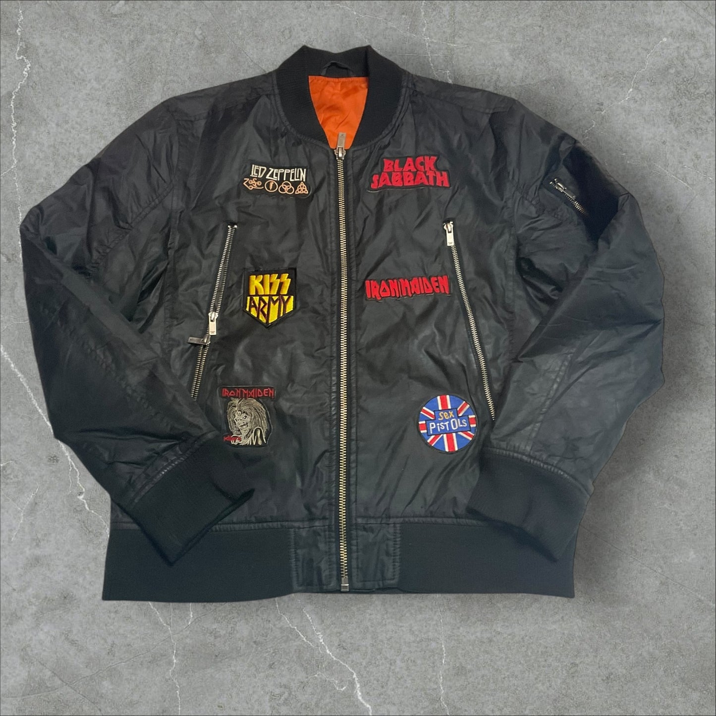 Patchwork Bomber Jacket (No size)