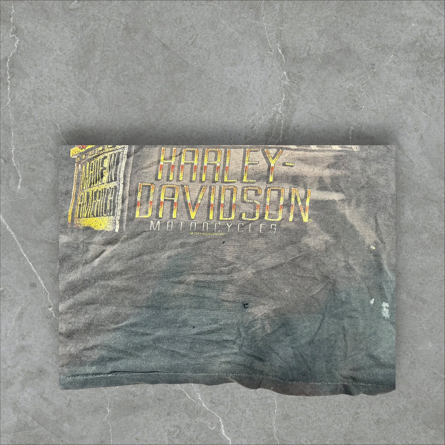 Vintage Harley Davidson Motorcycle Graphic Tee (XXL)