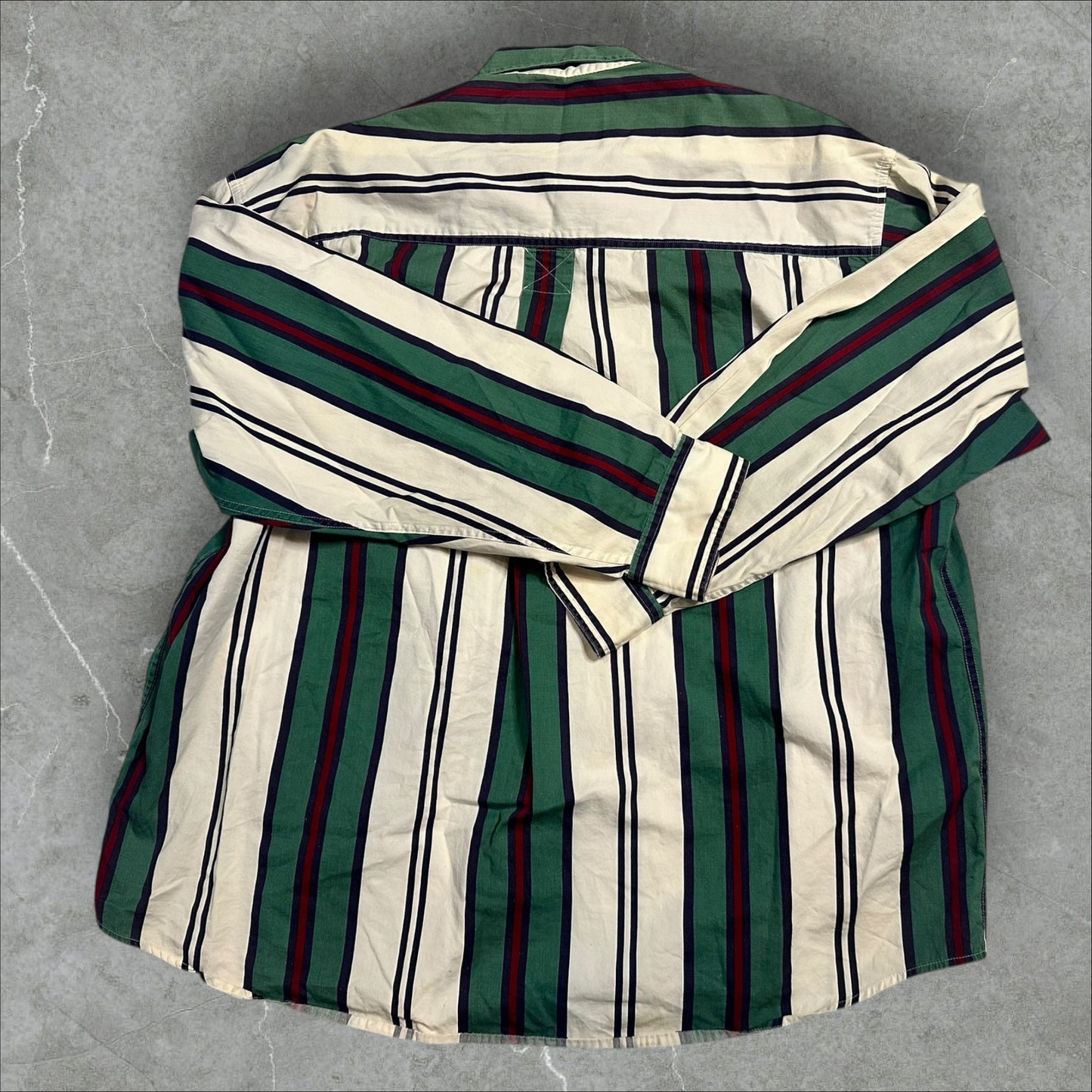 Gant ‘Rough Weather’ Striped Long Sleeve Button Down (XL)