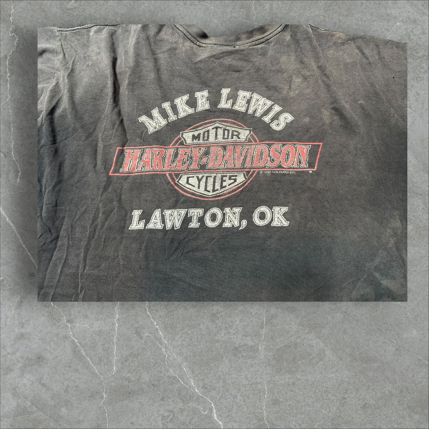 Vintage Harley Davidson Motorcycle Graphic Tee (XXL)