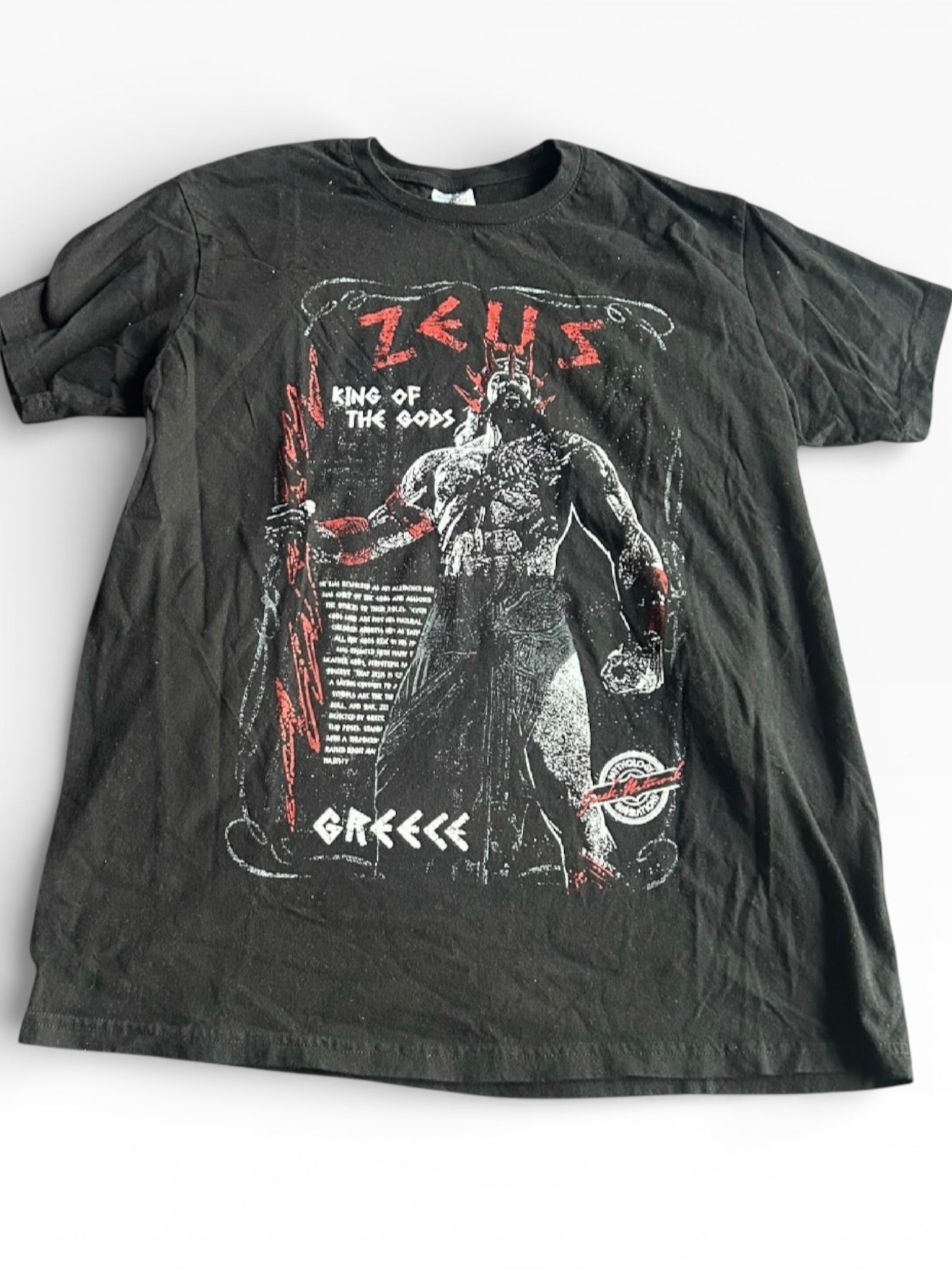 Zeus 'King of the Gods' Graphic Tee (M)
