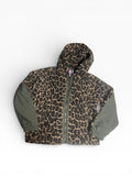 Urban Outfitters Leopard Sherpa Zip Up Jacket (M)