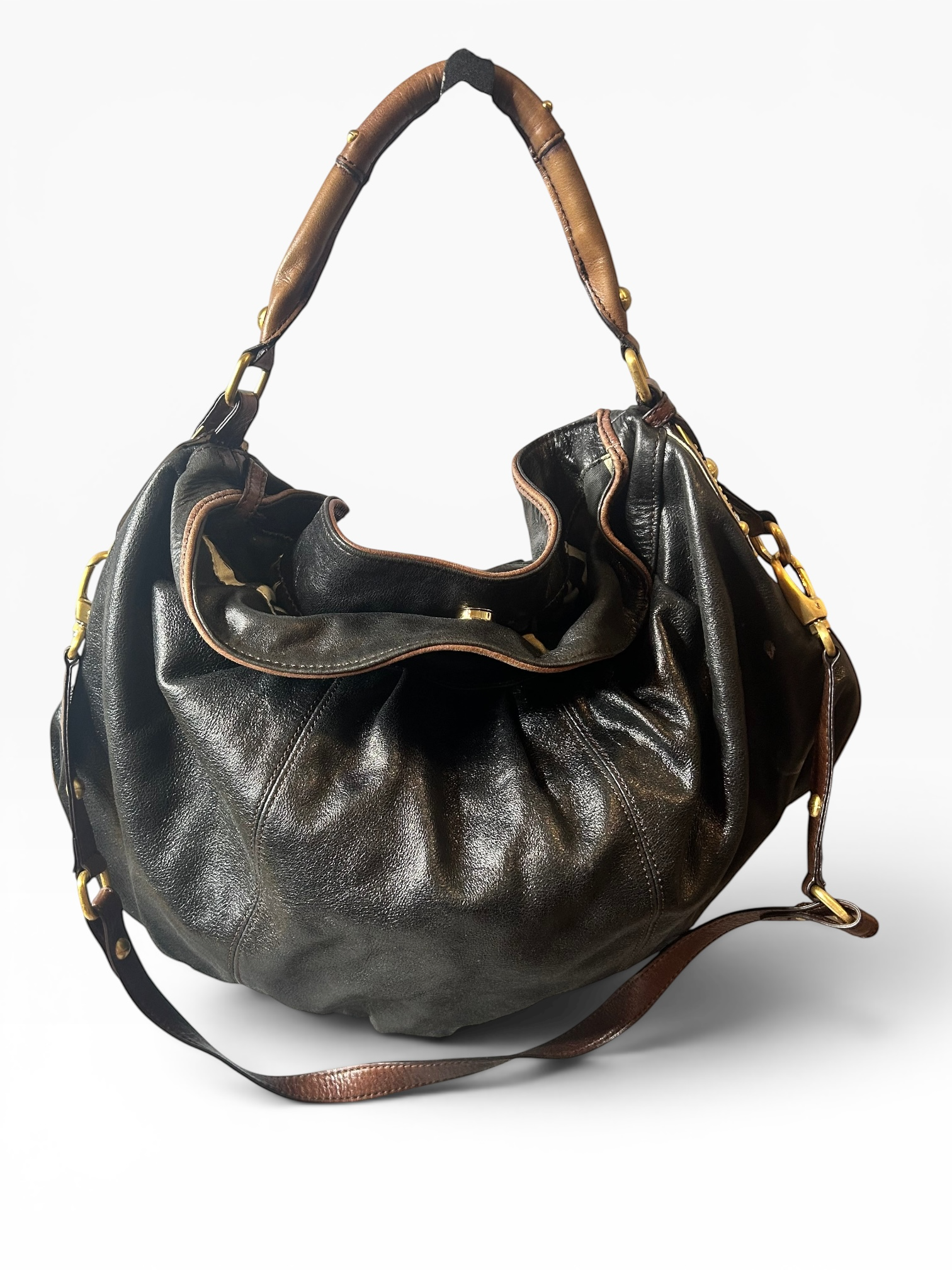 Steve by Steve Madden Black Leather Crossbody