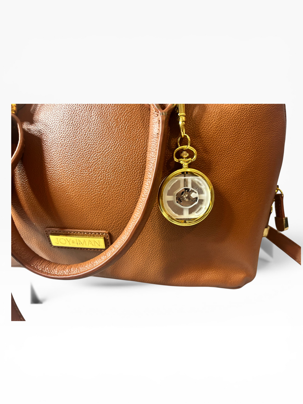 Joy & Iman Leather Satchel Organizer Shoulder Bag