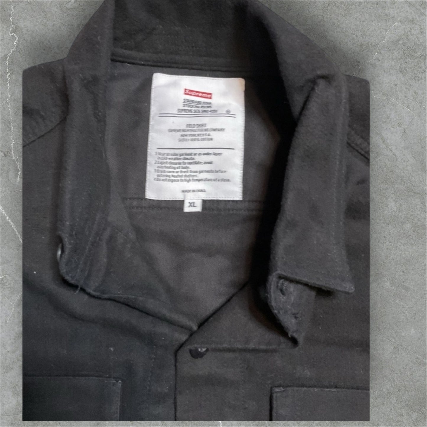 Supreme Black Field Shirt (XL)