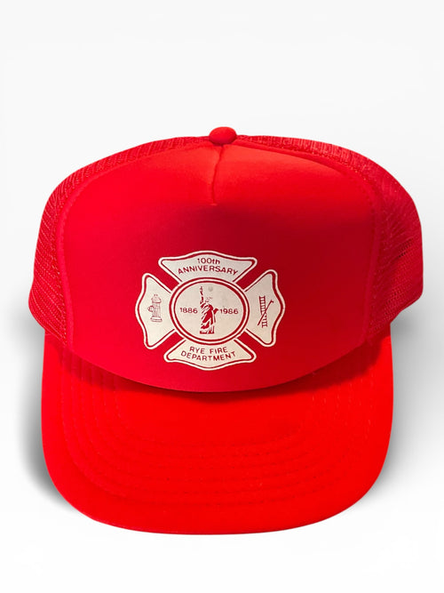 1986 Rye Fire Department 100th Anniversary Trucker Hat