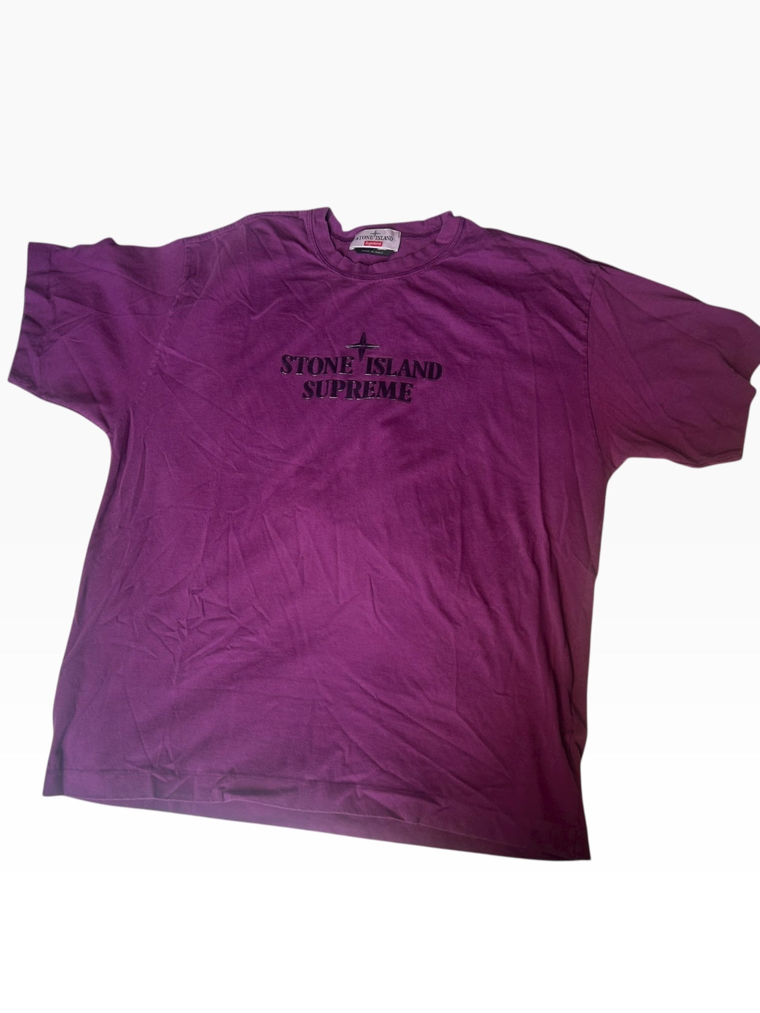 Supreme X Stone Island Purple Tee (M)
