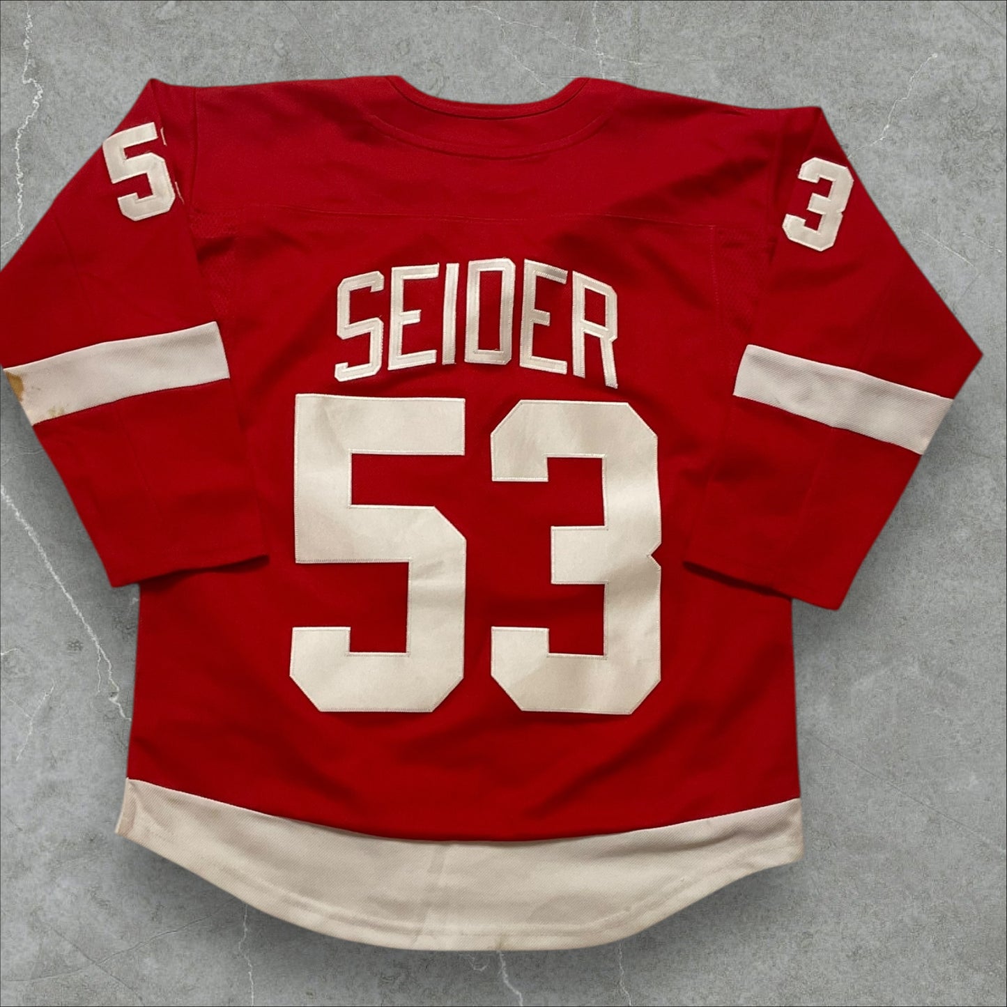 Fanatics Moritz Seider Detroit Red Wings Home Breakaway Player Jersey (L/XL)