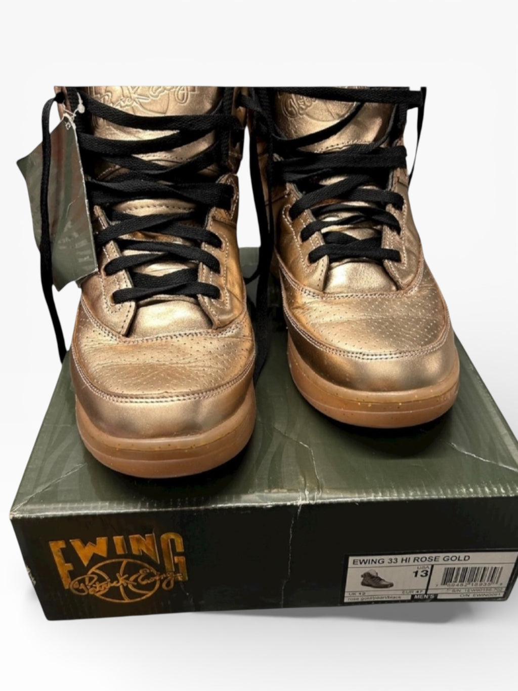 Patrick Ewing 33 HI Rose Gold MENS 13)