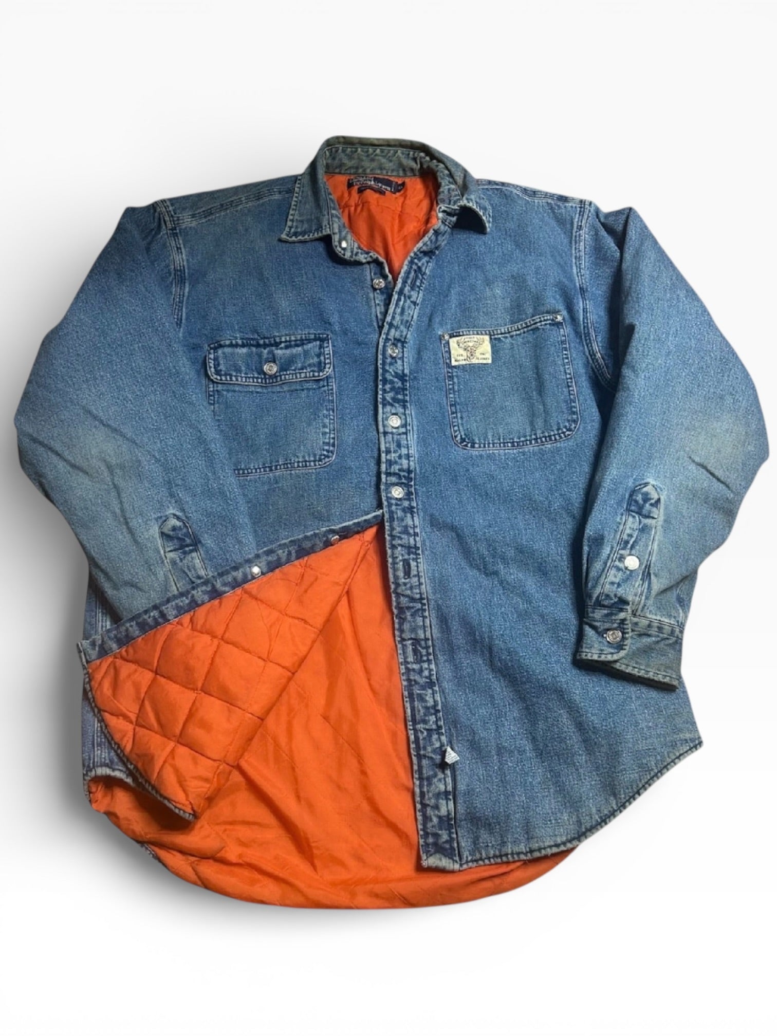 Polo Ralph Lauren Quilted Denim Jacket(L)