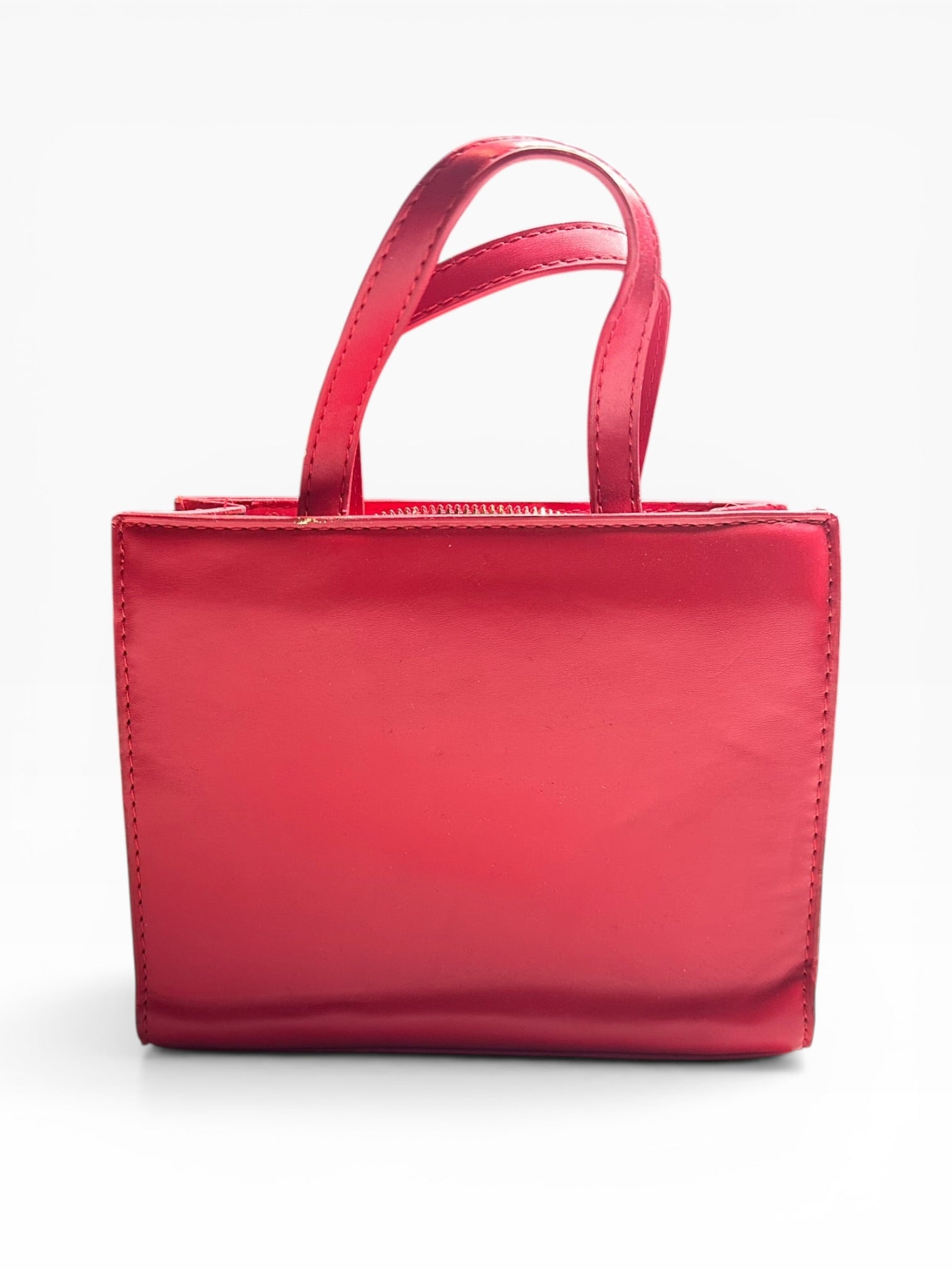 Small Red Telfar Shopping Bag
