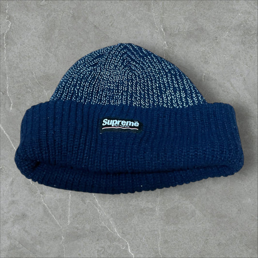 Supreme 3m Reflective Beanie NAVY