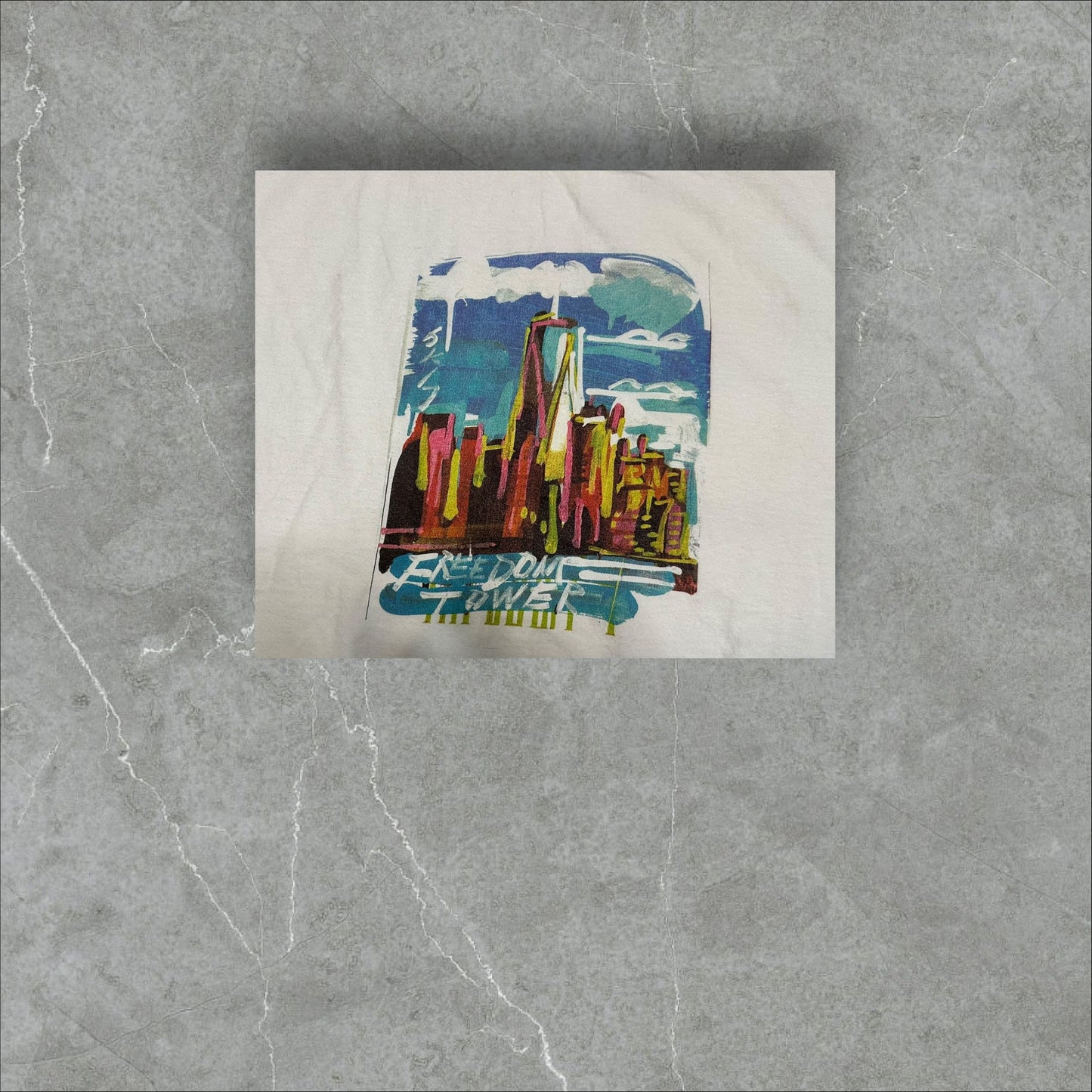 Steve Keene ‘Freedom Towers’ Graphic Tee(XL)