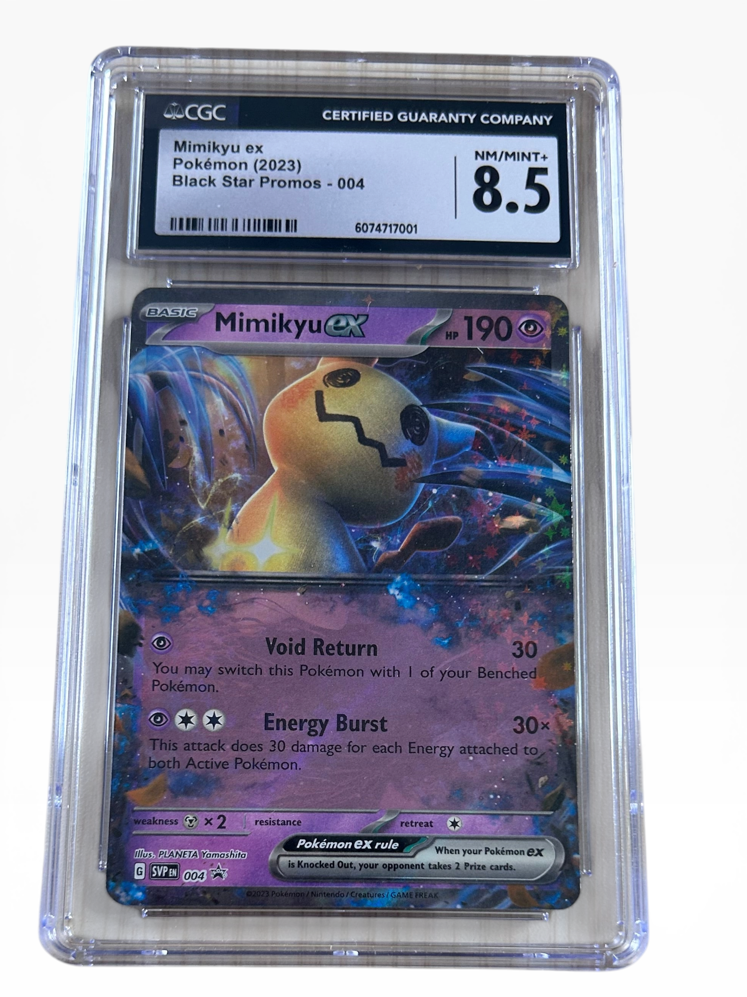 Pokemon Mimikyu ex 2023 Black Star Promos CGC 8.5