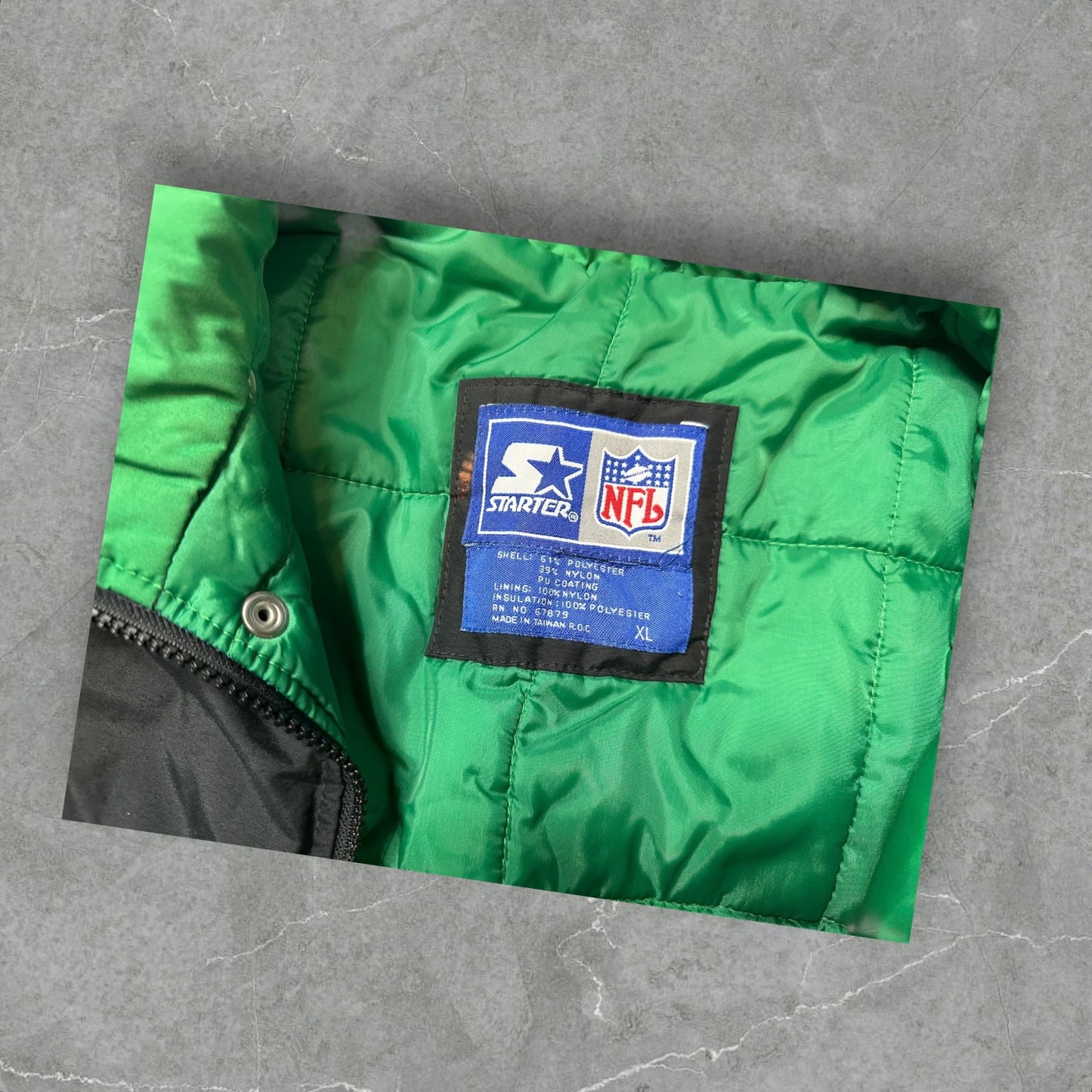 Starter New York Jets Puffer Jacket NFL Parka (XL)