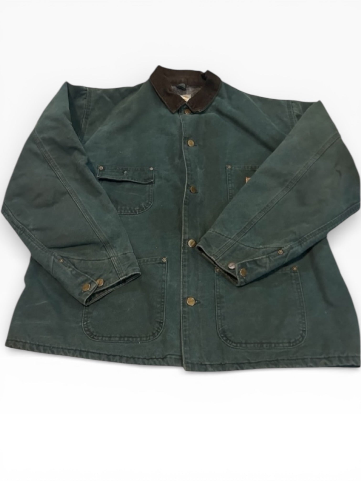 Carhartt Green Blanket Lined Chore Jacket (XXL)
