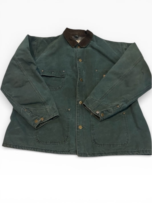 Carhartt Green Blanket Lined Chore Jacket (XXL)