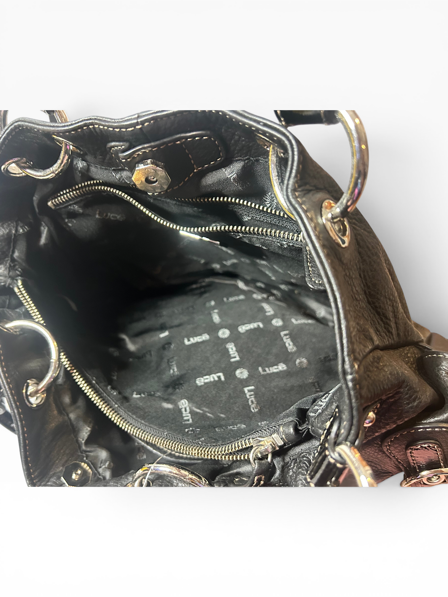 Luce Black Shoulder Bag