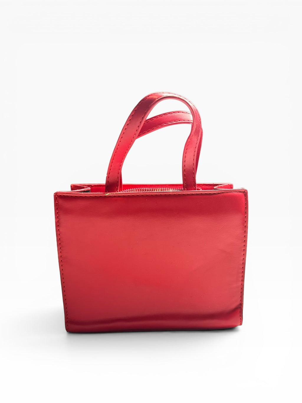 Small Red Telfar Shopping Bag