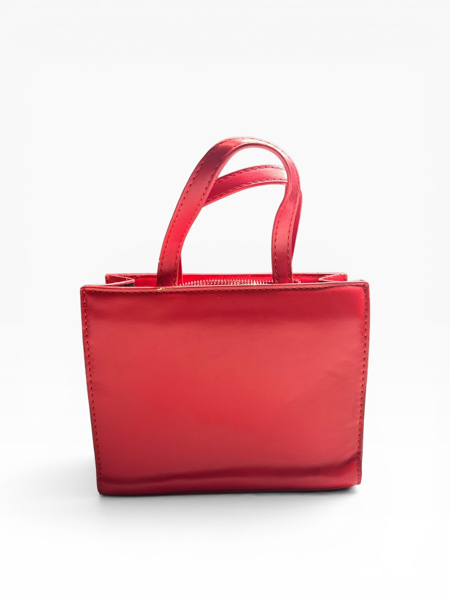 Small Red Telfar Shopping Bag