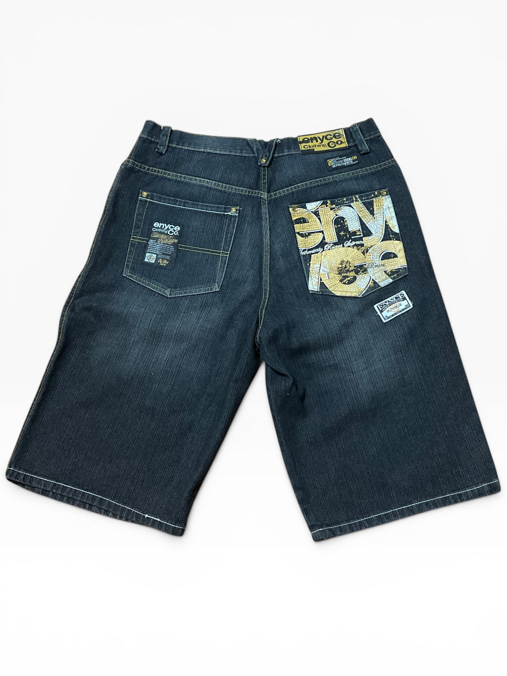 Retro Enyce Baggy Y2K Jean Shorts (36)