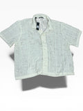 Fashion Nova Men Crochet Short Sleeve Button Down (XXXL)