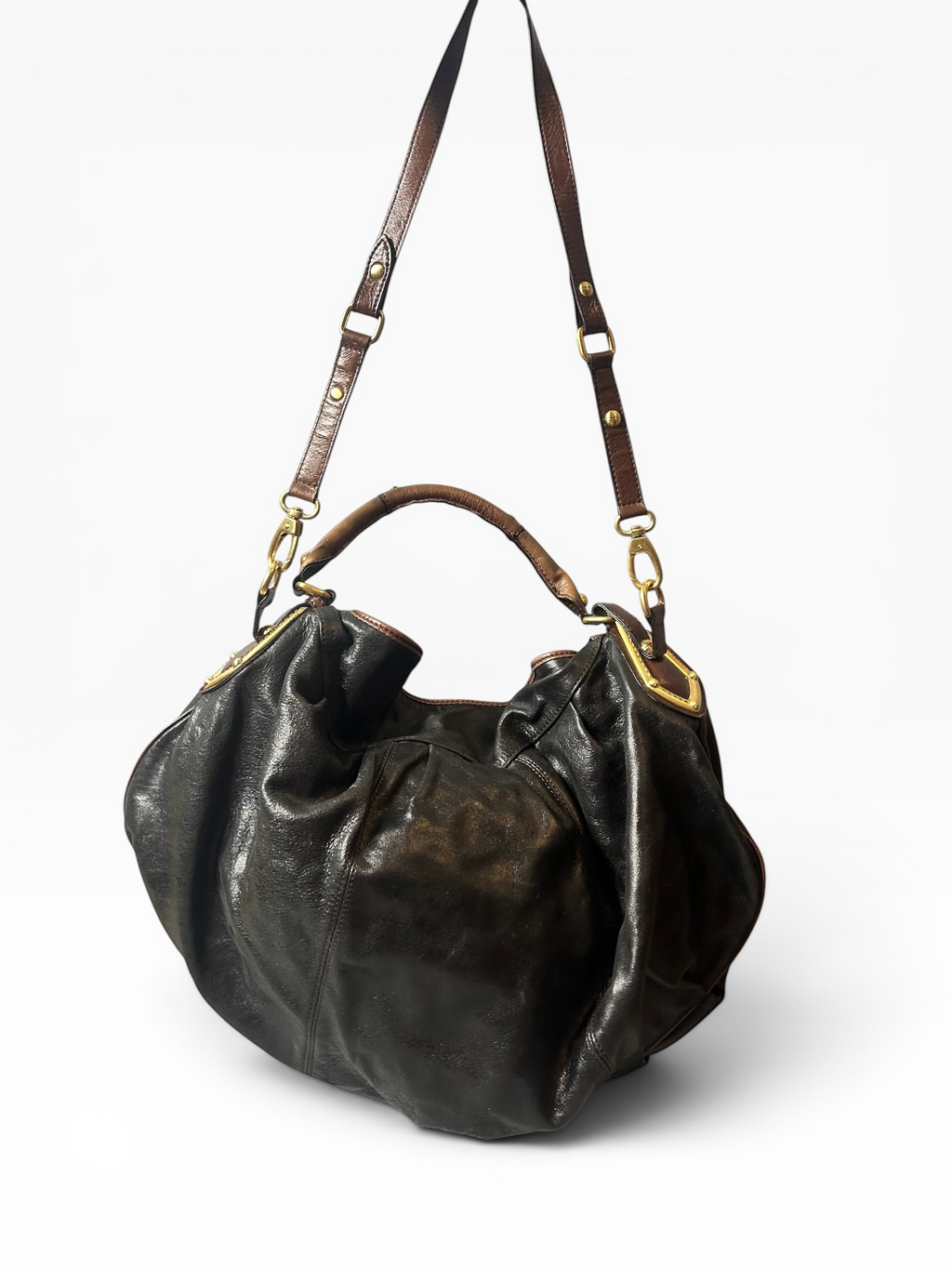 Steve by Steve Madden Black Leather Crossbody
