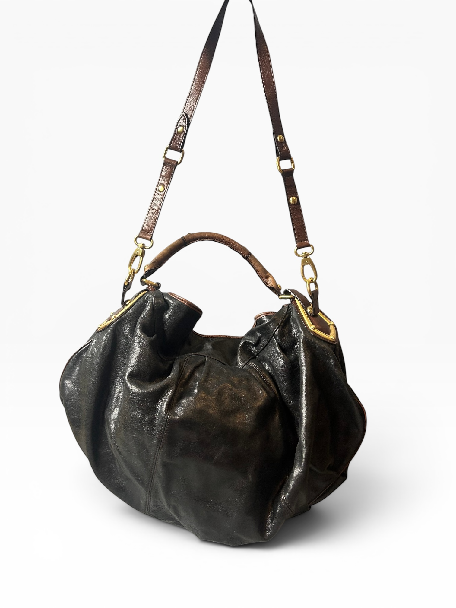 Steve by Steve Madden Black Leather Crossbody