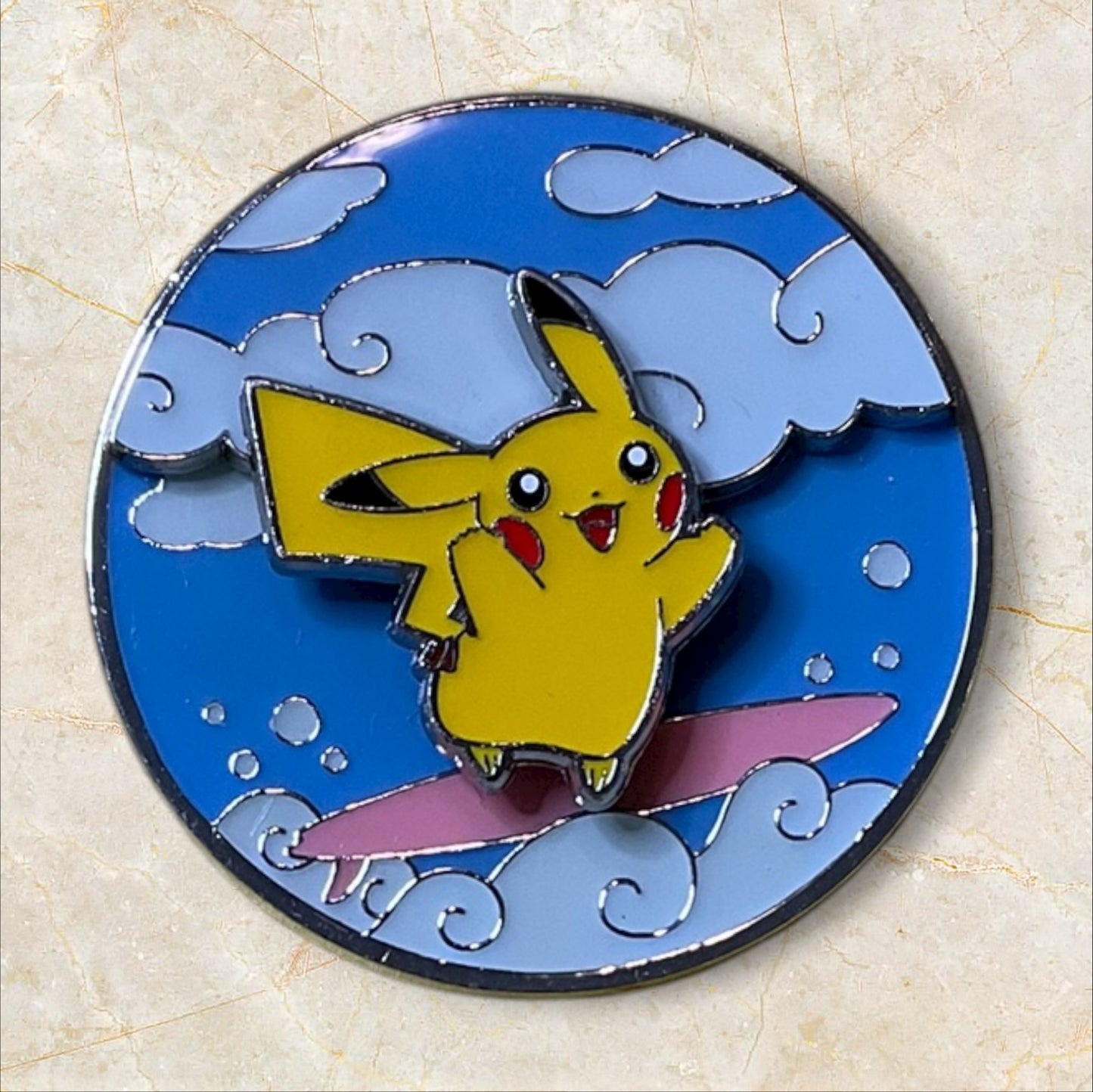 Pokemon Celebration Flying & Surfing 25th Anniversary Pin