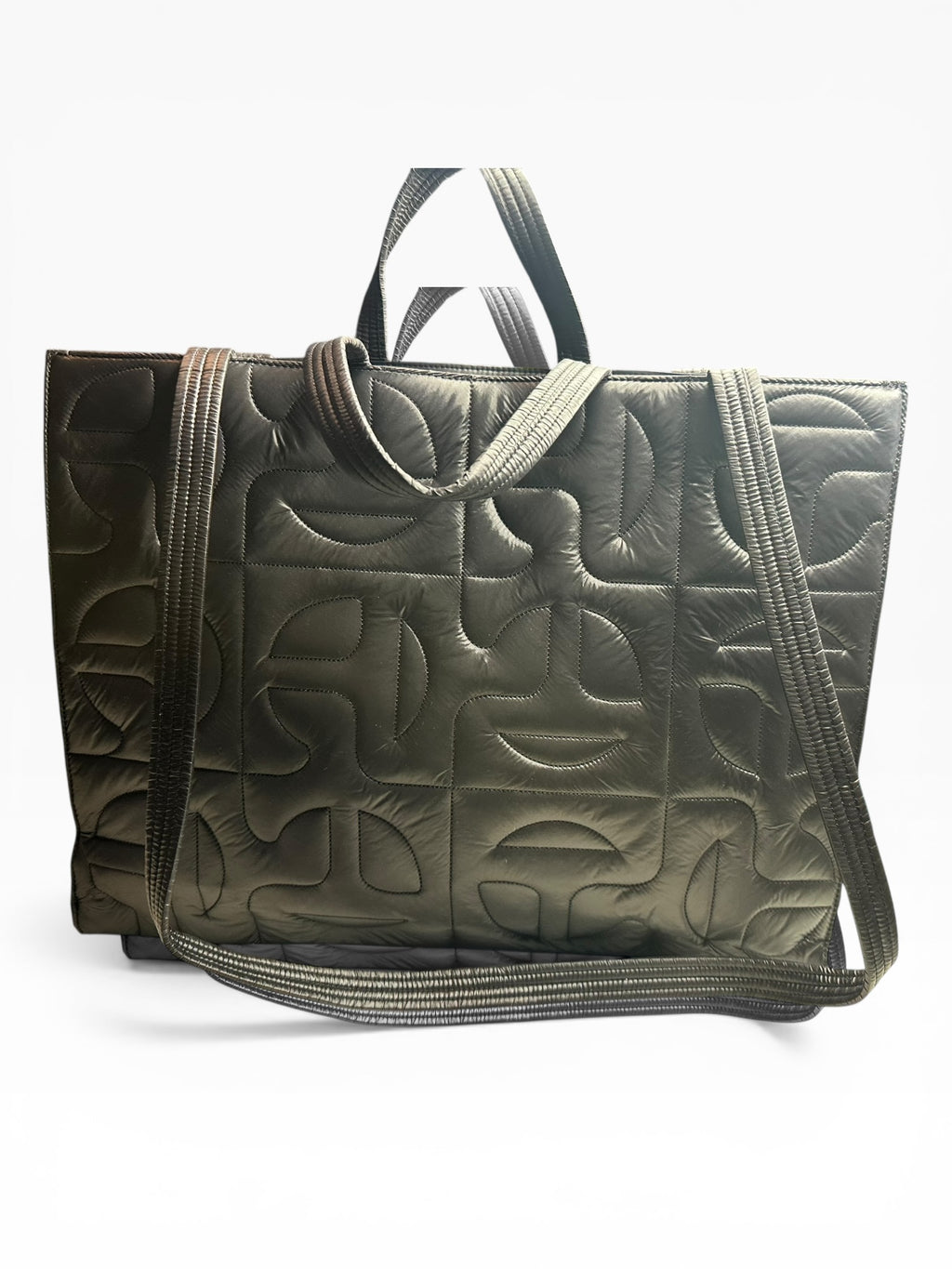 Moose Knuckle X Telfar Leather Quilted Shopper Bag