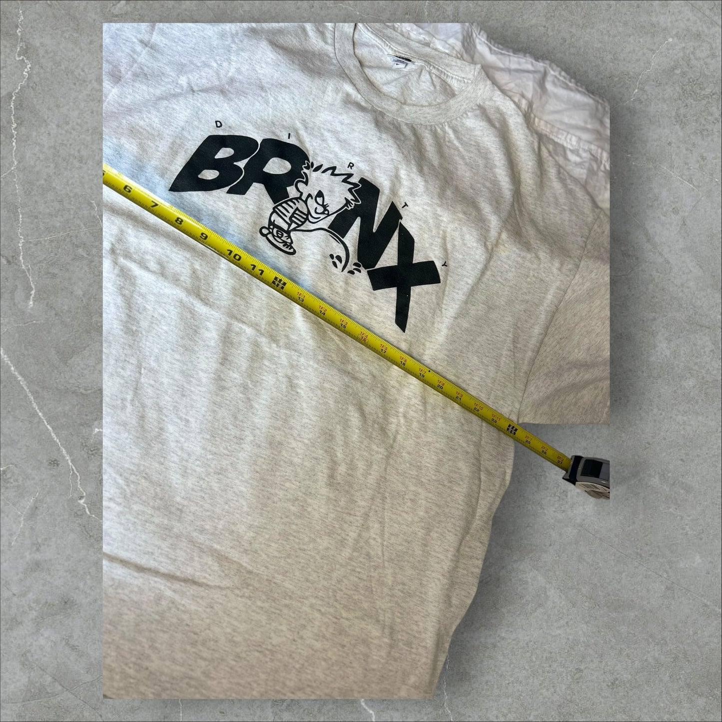 Vintage Dirty Calvin Bronx Graphic Gray Tee (2X)