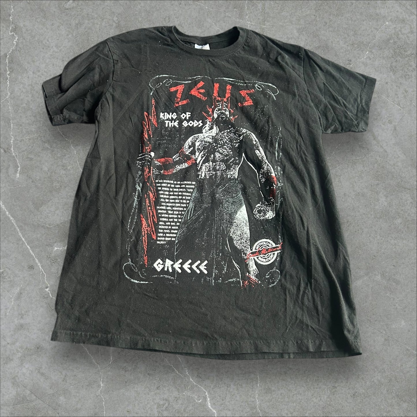 Zeus 'King of the Gods' Graphic Tee (M)