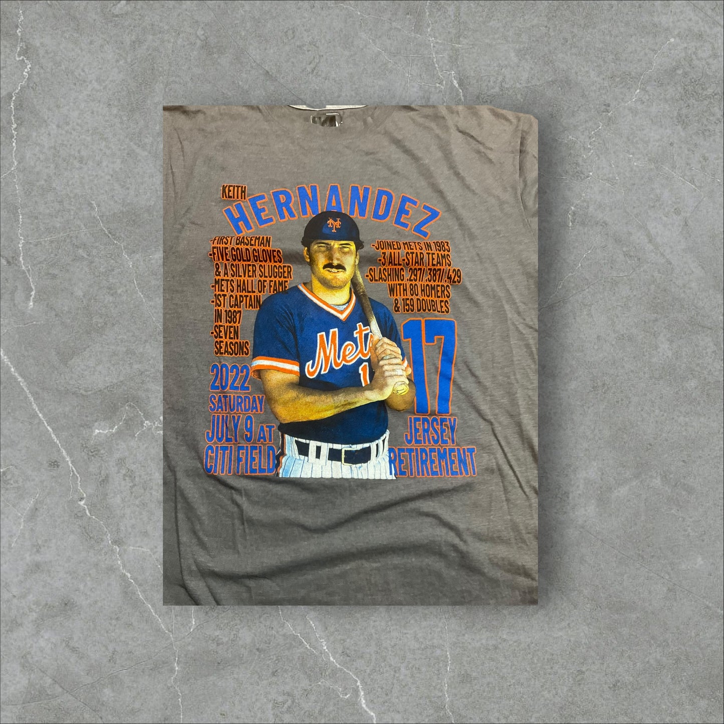 Keith Hernandez Mets T-shirt (XXL)
