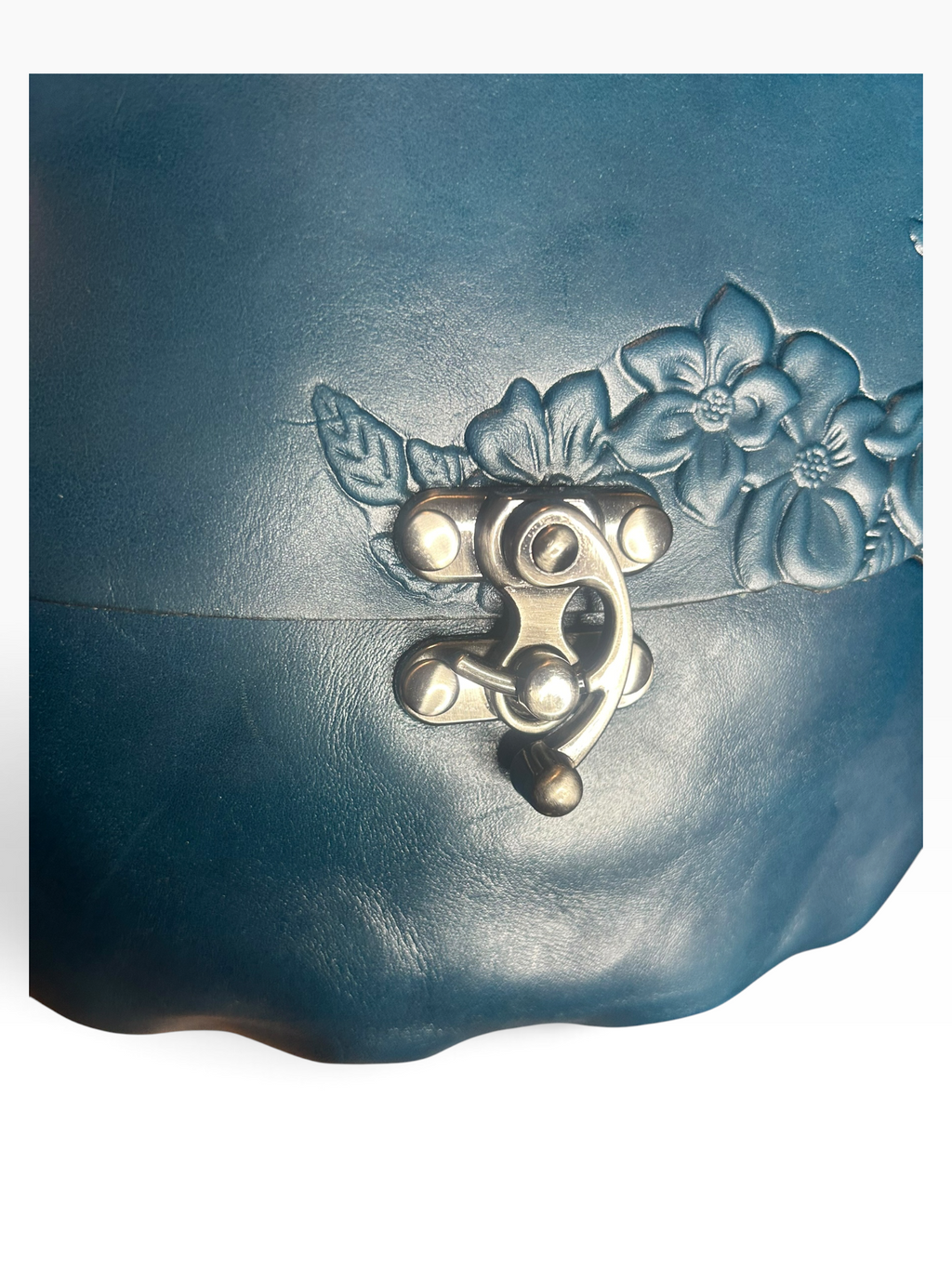 Patricia Nash Teal Leather Crossbody