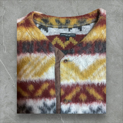 Engineered Garments Fair Isle Mohair Button Cardigan (L)
