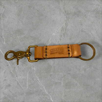 Naked & Famous Cordovan Leather Keychain