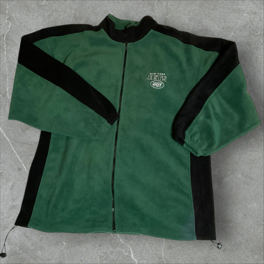 Vintage New York Jets Full Zip Fleece (2X)