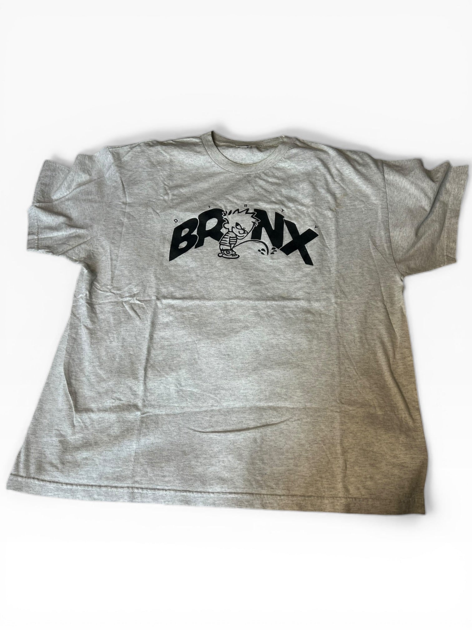 Vintage Dirty Calvin Bronx Graphic Gray Tee (2X)