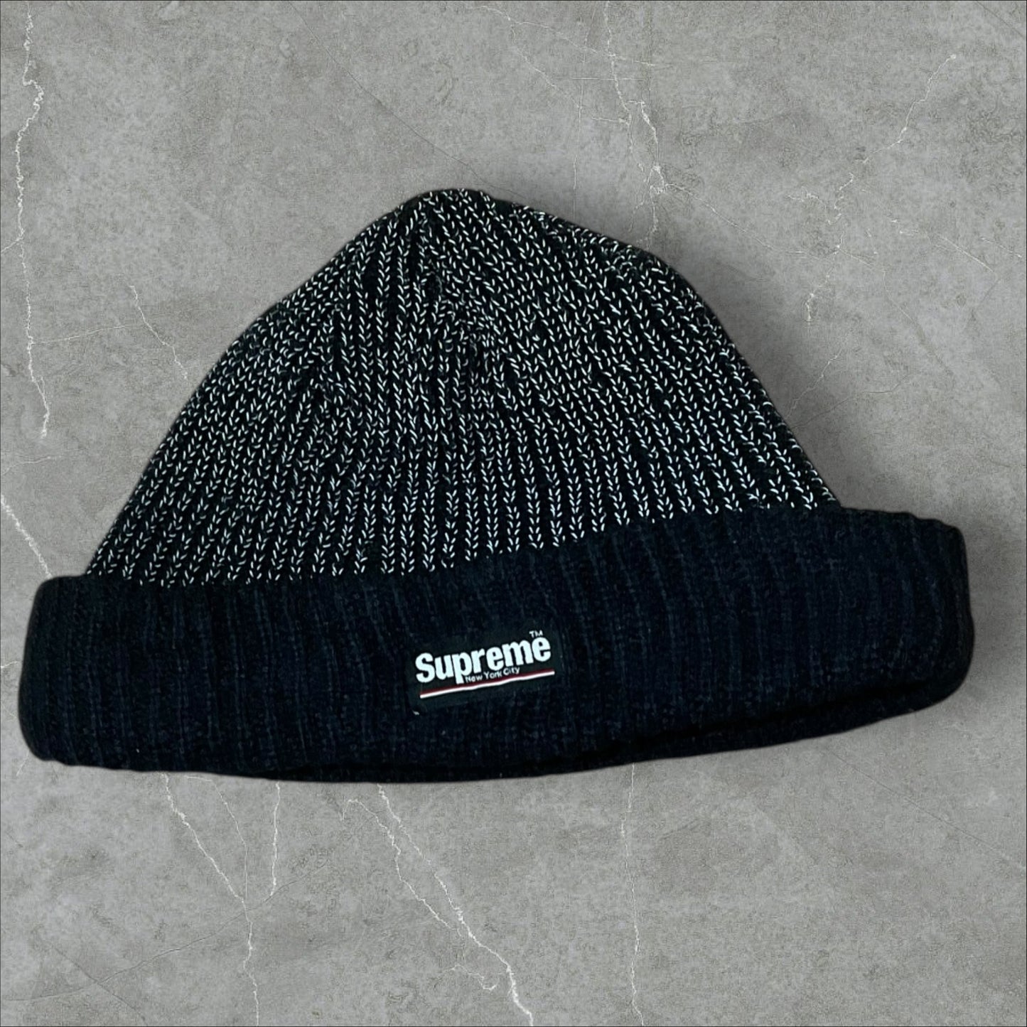 Supreme 3M Reflective Beanie Black